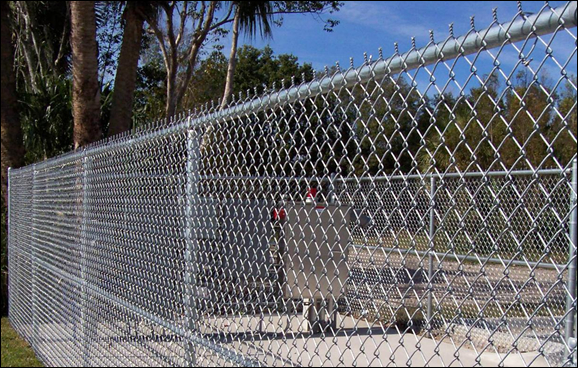 Zinc Coated GI Chain Link Wire Mesh Perimeter Fence