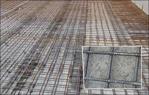 Non galvanized black steel reinforcement welded grid