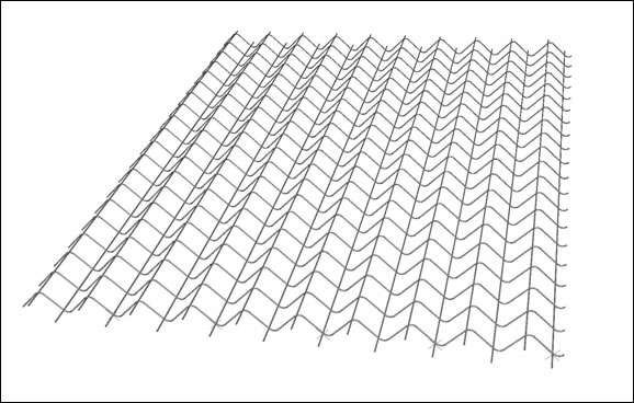 Non standard and bent welded mesh sheets 100x100x4mm for concrete reinforcement